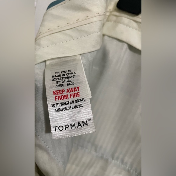 Teal coloured Topman 2 piece suit - Picture 3 of 3